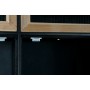 Cupboard DKD Home Decor Black Wood Metal Crystal (80 x 35 x 180 cm)
