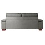 Sofa DKD Home Decor Polyester Leinen Loft Dunkelgrau (210 x 84 x 84 cm)
