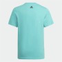 Barn T-shirt med kortärm Adidas Essentials Aquamarine