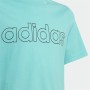 Barn T-shirt med kortärm Adidas Essentials Aquamarine
