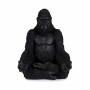 Decorative Figure Gorilla Yoga Black 19 x 26,5 x 22 cm (4 Units)