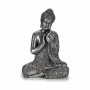 Prydnadsfigur Buddha Sittande Silvrig 22 x 33 x 18 cm (4 antal)