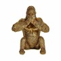 Figurine Décorative Gorille Yoga Doré 11 x 18 x 16,2 cm (12 Unités)