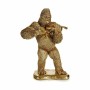 Prydnadsfigur Gorilla Violin Gyllene 16 x 40 x 30 cm (3 antal)