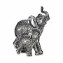 Prydnadsfigur Elefant Silvrig 21,5 x 20,5 x 11 cm (6 antal)