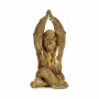 Figurine Décorative Yoga Gorille Doré 17 x 36 x 19,5 cm (4 Unités)