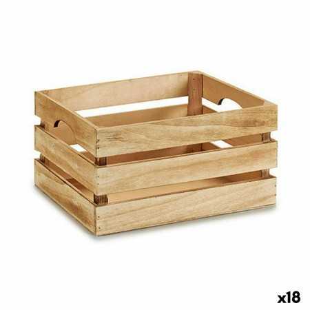 Dekorative Box Braun Holz 31 x 16 x 21 cm (18 Stück)