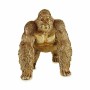 Prydnadsfigur Gorilla Gyllene 20 x 27,5 x 34 cm (2 antal)