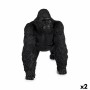 Deko-Figur Gorilla Schwarz 20 x 27 x 34 cm (2 Stück)