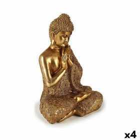 Deko-Figur Buddha Sitzend Gold 17 x 33 x 23 cm (4 Stück)