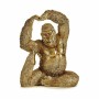 Prydnadsfigur Yoga Gorilla Gyllene 14 x 30 x 25,5 cm (3 antal)