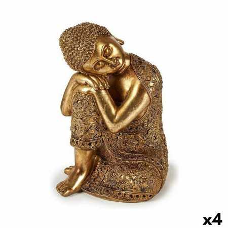 Deko-Figur Buddha Sitzend Gold 20 x 30 x 20 cm (4 Stück)