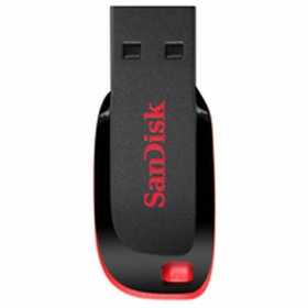Pendrive SanDisk Cruzer Blade USB 2.0 Noir Multicouleur Noir/Rouge 128 GB