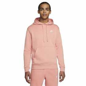 Herren Sweater mit Kapuze Sportswear Club Nike BV2654-808 Lachsfarben