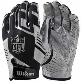Receiver gloves Wilson NFL Stretch Fit Grå