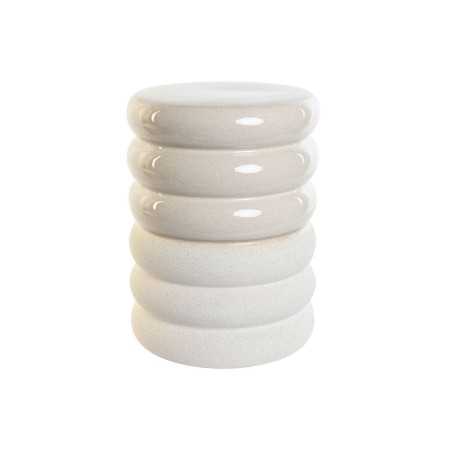 Side table Home ESPRIT White Stoneware 33 x 33 x 44 cm