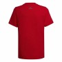 Children’s Short Sleeve T-Shirt Adidas Essentials Red