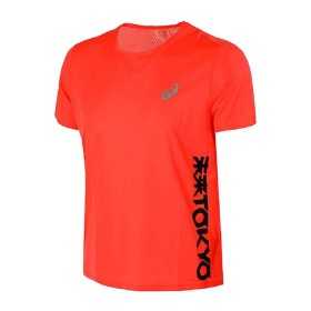 Men’s Short Sleeve T-Shirt Asics Tokyo Ventilate Orange
