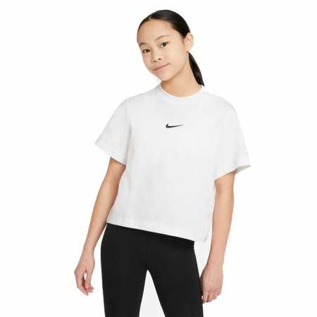 Child's Short Sleeve T-Shirt Nike Sportswear White