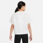 Child's Short Sleeve T-Shirt Nike Sportswear White