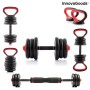 6-in-1 Set of Adjustable Weights with Exercise Guide Sixfit InnovaGoods DUMBBELLS Iron (Refurbished B)