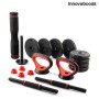 6-in-1 Set of Adjustable Weights with Exercise Guide Sixfit InnovaGoods DUMBBELLS Iron (Refurbished B)