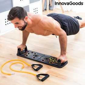 Push-Up Board with Resistance Bands and Exercise Guide Pulsher InnovaGoods Rubber (Refurbished A)