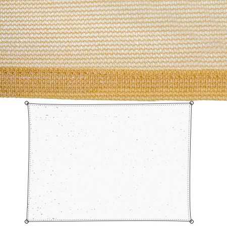 Skugga segel 350 x 500 x 1 cm Beige Polyetylen