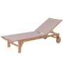 Sun-lounger Nina 200 x 65 x 36 cm Beige