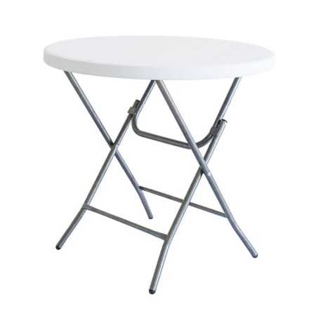 Table Piable Blanc HDPE 80 x 80 x 74 cm