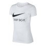 Women’s Short Sleeve T-Shirt NSW TEE JDI CI1383 Nike 100 White