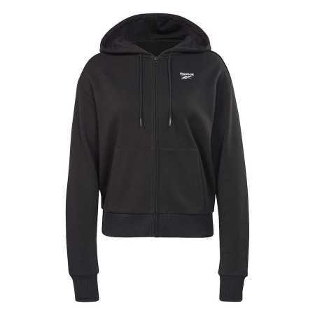 Sweat à capuche et fermeture éclair femme Reebok RI SL FRENCH TERRY H54754 Noir