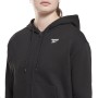 Damen Sweater mit Kapuze und Reißverschluss Reebok RI SL FRENCH TERRY H54754 Schwarz