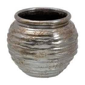 Kruka 30 x 30 x 27 cm Keramik Silver