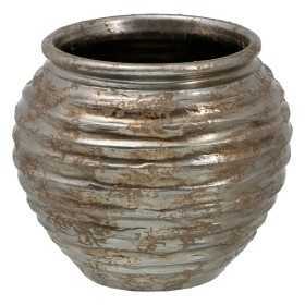 Kruka 39 x 39 x 37 cm Keramik Silver
