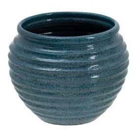 Kruka 37 x 37 x 30 cm Keramik Blå