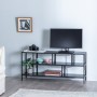 TV-möbler 120 x 32 x 55 cm Svart Stål