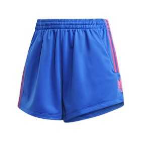 Sportshorts för kvinnor Adidas Originals Adicolor 3D Trefoil Blå