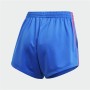 Sports Shorts for Women Adidas Originals Adicolor 3D Trefoil Blue