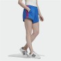 Sportshorts för kvinnor Adidas Originals Adicolor 3D Trefoil Blå
