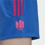 Sportshorts för kvinnor Adidas Originals Adicolor 3D Trefoil Blå