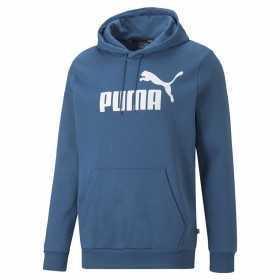 Herren Sweater mit Kapuze Puma Big Logo Blau