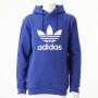 Herren Sweater mit Kapuze Adidas TREFOIL HOODY IA4884 Blau