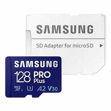 Micro SD Memory Card with Adaptor Samsung PRO PLUS MB-MD128KA 128 GB UHS-I 160 MB/s