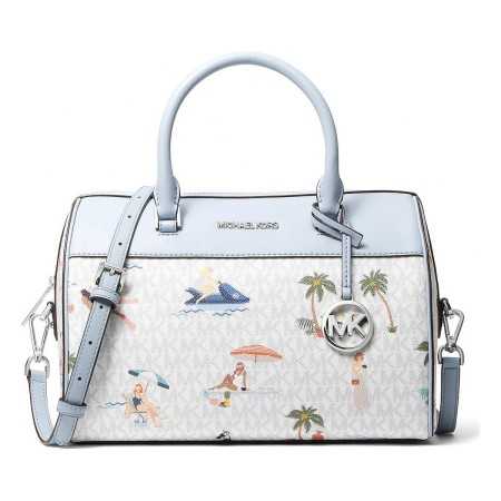 Damväska Michael Kors 35T2S5CS2B-BRIGHT-WHT Blå 30 x 22 x 16 cm