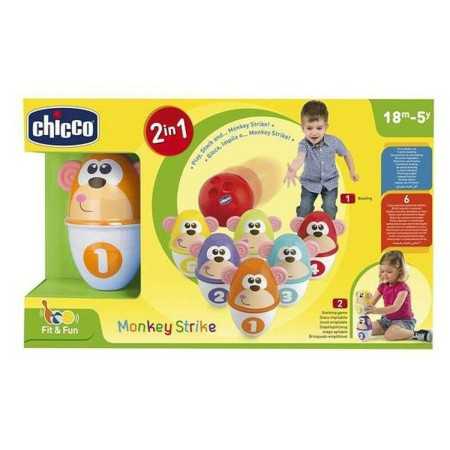 Bowling Game Monkey Strike Chicco (7 pcs)