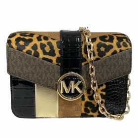 Damväska Michael Kors 35F2GNML2Y-BLACK-MULTI Brun 23 x 17 x 5 cm