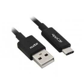 USB 2.0 A zu USB-C-Kabel APPROX APPC40 1 m Schwarz