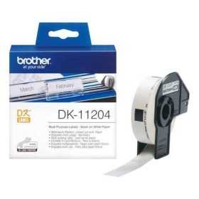Multifunktionale Drucker-Etiketten Brother DK11204 (17 x 54 mm)