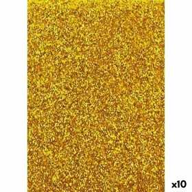 Papier Fama Glitter Feuille de Mousse Doré 50 x 70 cm (10 Unités)